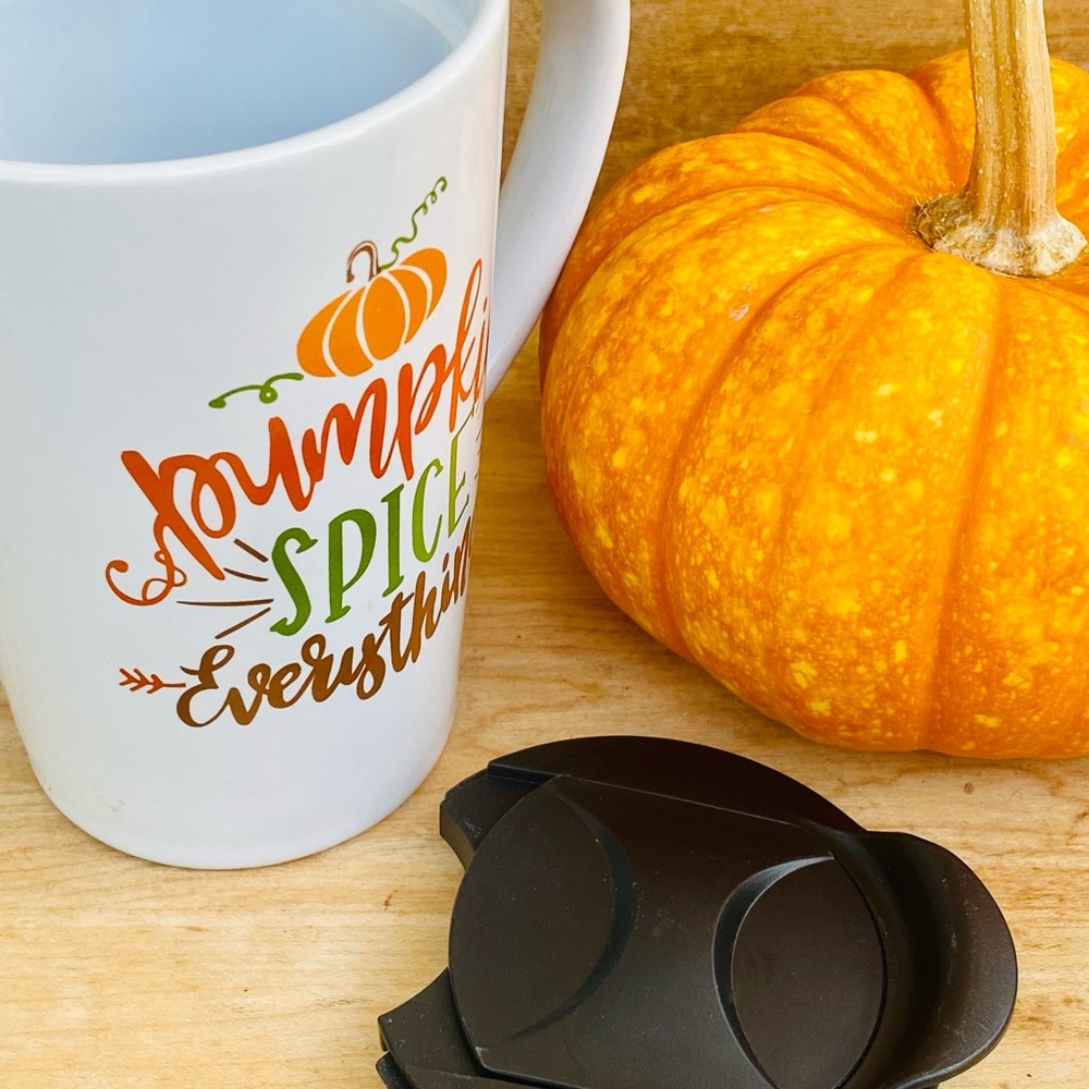 Pumpkin Spice Everything Stoneware Travel Mug - Picture 4 of 6